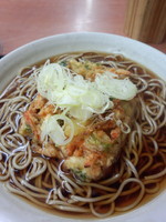 「天ぷらそば(薬膳)350円」@梅もと 品川店の写真