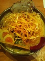 「信州味噌　肉ネギらーめん（炙りチャーシュー・味玉トッピング）」@蔵出し味噌 麺屋 壱正 各務原店の写真