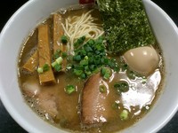 「最凶煮干そば 　味玉　￥600」@最凶煮干そば 獣煮使の写真