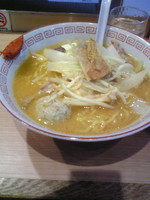 「鶏味噌らーめん+小ライス」@鶏味噌らーめん 杉もとの写真