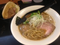 「【限定】煮干し豚骨ラーメン＋晨輝チャーシューバーガー」@麺処 晨輝 shinkiの写真