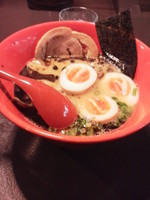 「味玉入りラーメン」@熊本とんこつらーめん あそ路の写真