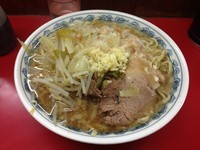 「大ラーメン豚入り(ニンニクアブラカラメ)」@ラーメン二郎 目黒店の写真