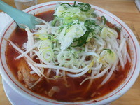 「Ｑラーメン（激辛）　大盛り」@ラーメンQ 石芝店の写真