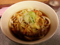 「かき揚げ天ぷらうどん(３５０円)」@道中そば 五反田店の写真