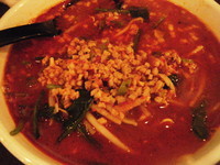 「汗辛刀削麺750円」@一球酒場の写真