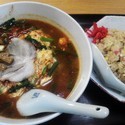 タンタン麺３倍＆半チャーハン