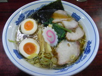 「中華そば+煮たまご」@白河中華そばの写真