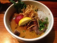 「【期間限定麺】春光（しゅんこう）+リゾットセット 1200円」@○麺堂の写真