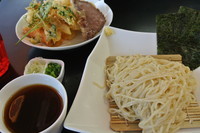 「牛骨ス－プの天ざる中華（期間限定）」@牛骨らぁ麺 マタドール 本店の写真