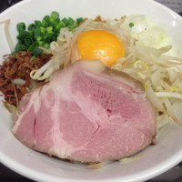 「まぜそば+大盛り」@らーめん えんやの写真