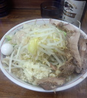 「ミニラーメン、アブラ、ニンニク、カラメ」@ラーメン二郎 新小金井街道店の写真