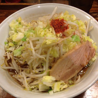 「フク郎 豚骨醤油 野菜•辛味増し」@らーめん 福たけ 市原店の写真