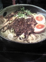 「黒油そば（大盛り）」@油そば 椿の写真