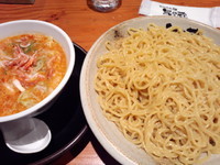 「濃厚海老つけ麺（細麺）870円」@越後秘蔵麺 無尽蔵 しながわ家の写真