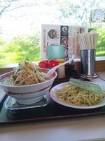 「つけタンメン750円＋野菜大盛り100円」@あぢとみ食堂の写真