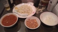 「冷やし味噌（玉子）＋定食＋ビール」@蒙古タンメン 中本 渋谷店の写真
