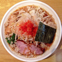 「背脂煮干らぁ麺」@背脂煮干濃厚醤油 どっかんの写真