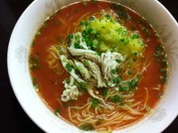 「チリトマト麺（4月限定）」@らーめん 竜屋の写真