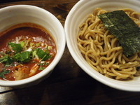 「ベジポタ辛つけ麺（辛さ３Ｍａｘ）」@ベジポタつけ麺 えん寺の写真