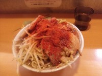 「豚ラーメン(にんにく抜き・トウガラシ増し)」@ラーメン荘 地球規模で考えろ 伏見本店の写真