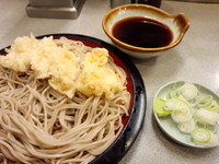 「いか天せいろ380円」@そば処 かめや 神田西口店の写真