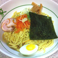 「油麺ダブル＋辛ネギ」@らーめん めん家の写真