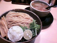 「鶏魚介つけめん＋卵＋特盛り」@麺匠 たか松 日本橋茅場町店の写真