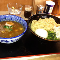 「鶴嶺峰つけ麺（幕内）¥750＋味付け玉子¥100」@らー麺土俵 鶴嶺峰の写真