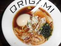 「味玉ORIGAMIらーめん　「850円」」@麺屋 ORIGAMIの写真
