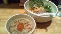「辛いつけ麺ボーラ　800円」@○心厨房の写真