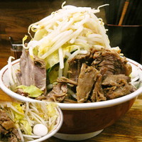 「ミニラーメン 650円（ヤサイマシマシ）」@ラーメン二郎 新小金井街道店の写真