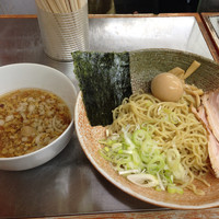 「ホッキ貝出汁つけめん」@覆麺 智の写真