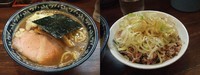 「ラーメン少700円/刻みチャーシュー丼少320円」@兎に角 松戸店の写真