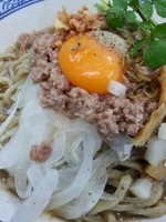 「【限定】煮干まぜそば800円」@頓知房の写真