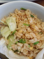 「海鮮とくちゃんぽんミニレタスチャーハンセット690円」@長崎ちゃんぽんリンガーハット 草加谷塚店の写真