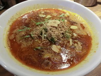 「海老香る担担麺 4辛（850円）＋麦飯（0円）」@麺処 鳴声の写真