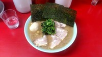 「チャーシューメン中盛、味付玉子」@横浜家系ラーメン 末広家の写真