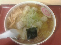 「ワンタンメン大盛り８８０円」@自家製麺の玄龍の写真