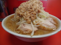 「ラーメン(ニンニク・アブラ)650円」@ラーメン二郎 神田神保町店の写真