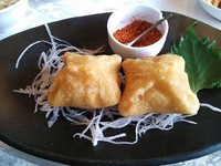 「福珍（もちぎょうざ）2個入り￥350」@福州飯店の写真