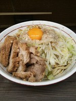 「小ぶた汁なし　ニンニクアブラ　８３０円」@ラーメン二郎 横浜関内店の写真