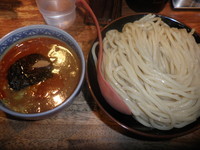 「辛つけ麺・大（通常７５０円）」@つけ麺専門店 三田製麺所 有楽町店の写真