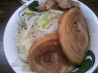 「雷そば　並＋半豚増し」@雷 北松戸本店の写真