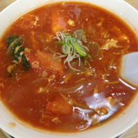 「とまとラーメン　800円」@佐野青竹手打らーめん 大関の写真