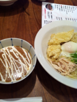 「大キスてんぷらカレーつけ麺1200円」@築地虎杖 裏店の写真