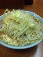 「豚入り小らーめん７５０円」@ラーメン二郎 亀戸店の写真