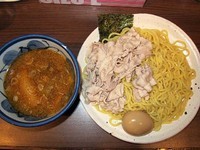 「豚しゃぶつけ麺（中盛り）　750円」@赤坂 麺道 いってつの写真