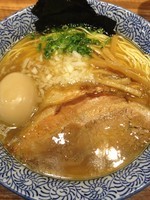 「あっさり煮干そば特製￥900＋ﾁｬｰﾊﾝ風おこわ￥100」@煮干中華ソバ 宮庵の写真