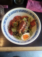 「黒!!辛!!冷やし（７８０円）」@麺処 夏海の写真